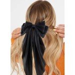 Silky Satin Hair Bows for Women and Girls