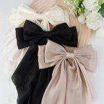 Silky Satin Hair Bows for Women and Girls