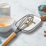 Large White Ceramic Spoon Rest for Kitchen