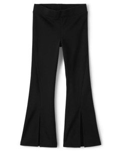 Girls' Black Ponte Flare Jeggings by The Children's Place