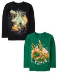 Boys Graphic T-Shirts 2-Pack: Dino Designs