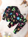 Cute Toddler Girl Tie Dye Sweatsuit Set