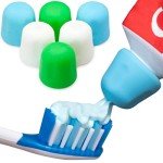 6-Pack Self-Closing Toothpaste Caps - No Waste