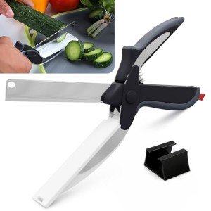 Smart Kitchen Scissors with Built-In Cutting Board
