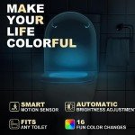 Motion Activated Toilet Light with 16 Color Options