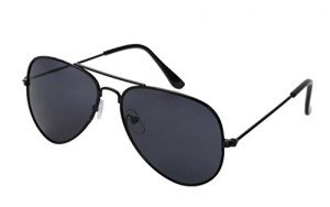 Kids Reflective Metal Sunglasses – Black Frame