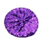 Shiny Sequin Beret Hat for Women and Girls