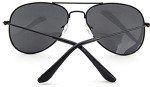Kids Reflective Metal Sunglasses – Black Frame