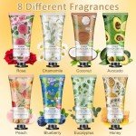 8 Pack Mini Hand Cream Set for Women
