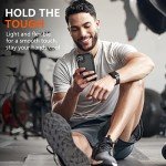 SPIDERCASE Shockproof for iPhone 11 Case,[10 FT Military Grade Drop Protection],with 2 pcs[Tempered Glass Screen Protector+Camera Lens Protector] Heavy Duty Full-body Protective Phone Case, Black