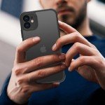 GROZHJAL Case for iPhone 11 Phone Case,Shockproof Military-Grade Drop Protection Frosted Translucent Matte Back Phone Cover,Anti-Scratch Basic Protective iPhone 11 Case Black