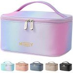 Preppy Rainbow Gradient Makeup Bag for Women
