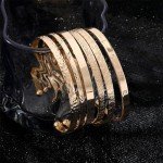 Gold Bangle Bracelet Set for Women (6pcs)