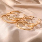 Gold Bangle Bracelet Set for Women (6pcs)