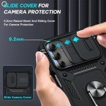 LeYi for Galaxy A15-5G Phone Case: Galaxy A15 5G Screen Protector Scratch Resistant [2 Packs] with A15 Case, Heavy Duty Shockproof para Basic Android Galaxy Phone Case A 15, Black