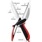 6-in-1 Kitchen Scissors for Easy Food Prep