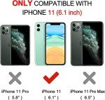 OTOFLY for iPhone 11 Case, Phone Case 11,Slim Shockproof, Anti-Fingerprint, Anti-Scratch Microfiber Lining, Protective Cover Compatible with iPhone 11 6.1 inch - Pine Green