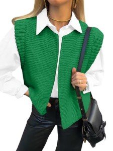 Trendy Women’s Fall Knit Sweater Vest Top