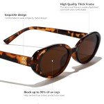 90s Style Oval Sunglasses for Men and Women