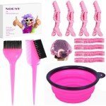Hair Bleach Kit with Brushes and Accessories - 11 Pcs