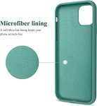 OTOFLY for iPhone 11 Case, Phone Case 11,Slim Shockproof, Anti-Fingerprint, Anti-Scratch Microfiber Lining, Protective Cover Compatible with iPhone 11 6.1 inch - Pine Green