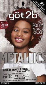 Got2b Metallics Hair Color, Deep Red M65