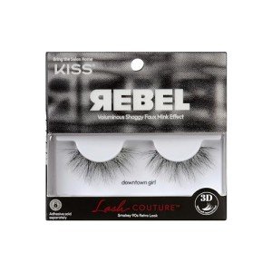 KISS Natural False Eyelashes - Noir, 24 Wisps