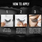 KISS Natural False Eyelashes - Noir, 24 Wisps
