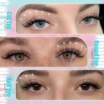 Natural Wispy Lash Cluster Kit with Glue & Tweezers