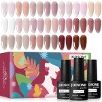 23PCS Jelly Nail Polish Set for Home & Salon