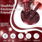 Pearl Wine Red Quick Dry Nail Polish 0.41 oz