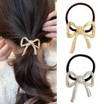 Bowknot Hair Ties – Elegant Scrunchies for All