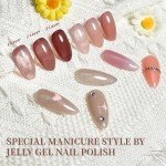 23PCS Jelly Nail Polish Set for Home & Salon