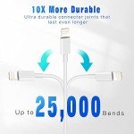 iPhone Fast Charging Cable [Apple MFi Certified] 3-Pack 3FT Lightning to USB Cable iPhone Charger Cord Compatible with iPhone 14 13 12 11 Pro Max XR XS X 8 7 6 Plus SE iPad and More 3FT