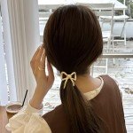 Bowknot Hair Ties – Elegant Scrunchies for All
