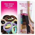 120pc Black Elastic Hair Ties for All Hair Types