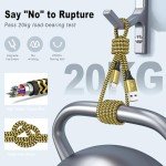 SHUSEL for iPhone Charger 3 Pack 6FT USB Lightning Cable MFi Certified Fast Charging Nylon Braided for iPhone Charger Cord Compatible with iPhone 14 Plus 14 pro max 13 12 11 XS X XR 8 Plus 7 6 SE 5s