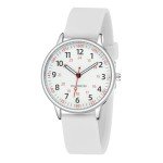 Waterproof Nurse Watch for Women - White Silicone