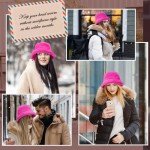 Fluffy Faux Fur Winter Bucket Hat - Rose