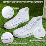 Men's Canvas High Top Sneakers - Casual Style