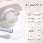 Milky White Jelly Nail Polish - Hema-Free 15ml