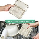 Beige Spoon Rest and Pot Lid Holder