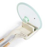 Beige Spoon Rest and Pot Lid Holder