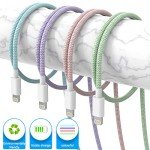 6Pack [MFi Certified] for iPhone Charger 3/3/6/6/6/9 FT Long Lightning Cable Fast USB Charging High Speed Data Cord Compatible iPhone 14 13 12 11 Pro Max XR XS X 8 7 6 Plus SE - Pastel Cute Colors