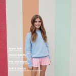 Hanes Girls EcoSmart Graphic Sweatshirt, Amaranth