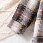 Plaid Long Sleeve Hoodie and Pants Set for Toddlers