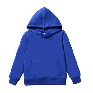 Kids Unisex Soft Pullover Hoodies - Blue