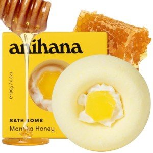 Anihana Coconut Oil Bath Bomb - Manuka Honey Scent