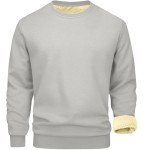 Men's Fleece Long Sleeve Crewneck Sweatshirt - Gray