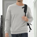 Men's Fleece Long Sleeve Crewneck Sweatshirt - Gray